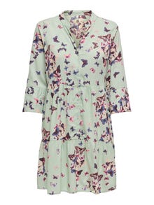 ONLY Loose fitted dress with print -Desert Sage - 15341609