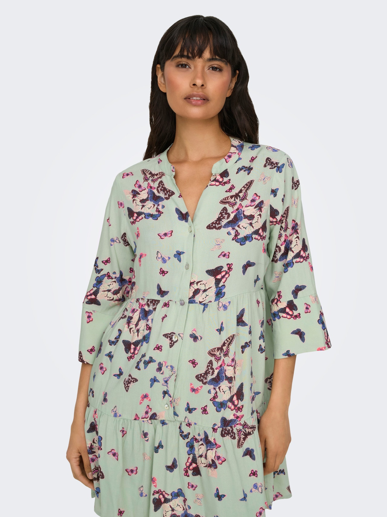 ONLY Loose fittet kjole med print -Desert Sage - 15341609