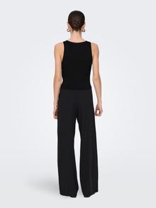 ONLY Tavapärane lõige V-kaelus Pullover -Black - 15341634