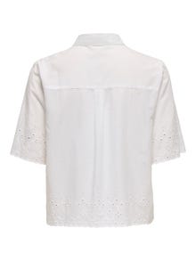 ONLY Camisas Corte regular Cuello de camisa -Cloud Dancer - 15341680