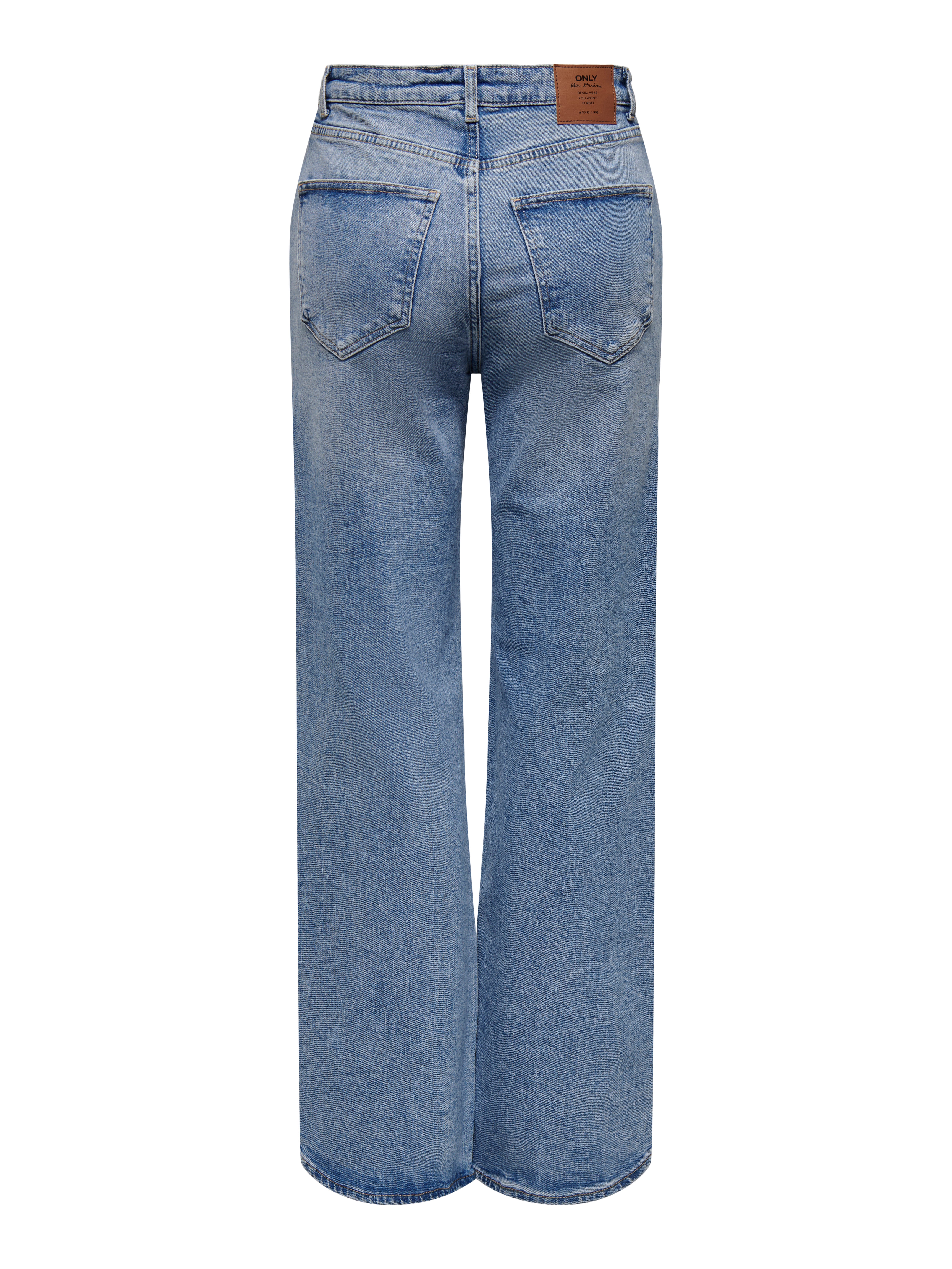 Thumbnail - Onljuicy Hohe Taille Weiter Beinschnitt Jeans