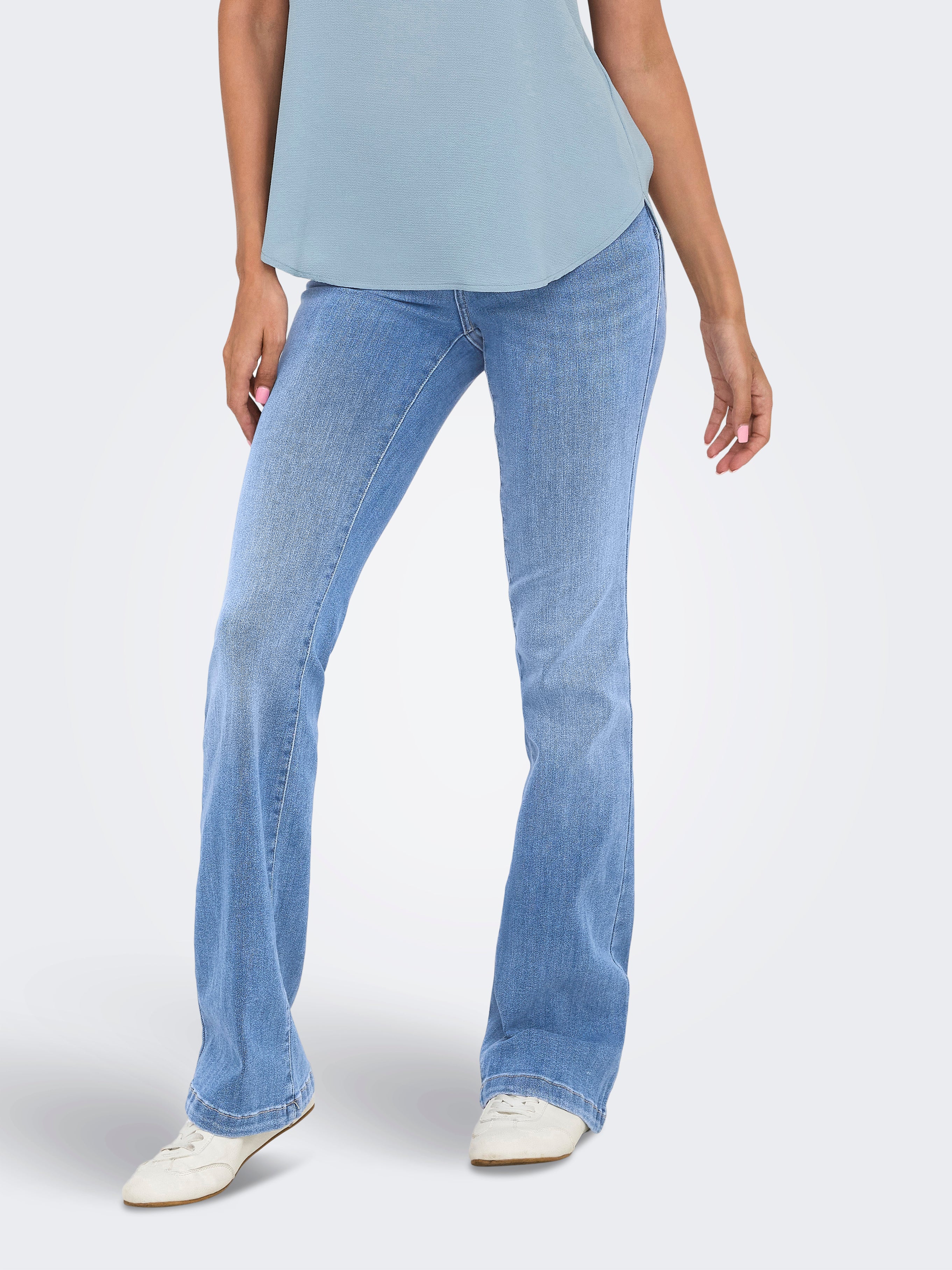 Onlpower Mittlere Taille Flared Jeans