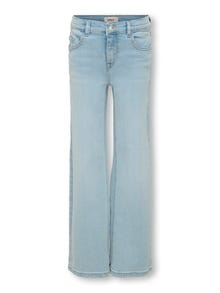 ONLY KOGJUICY Wide Leg Fit Jeans -Light Blue Denim - 15342021