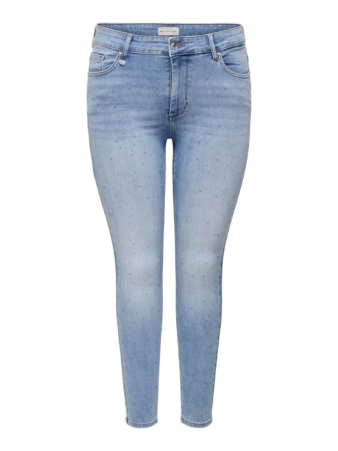 Carwilly Mittlere Taille Skinny Fit Jeans