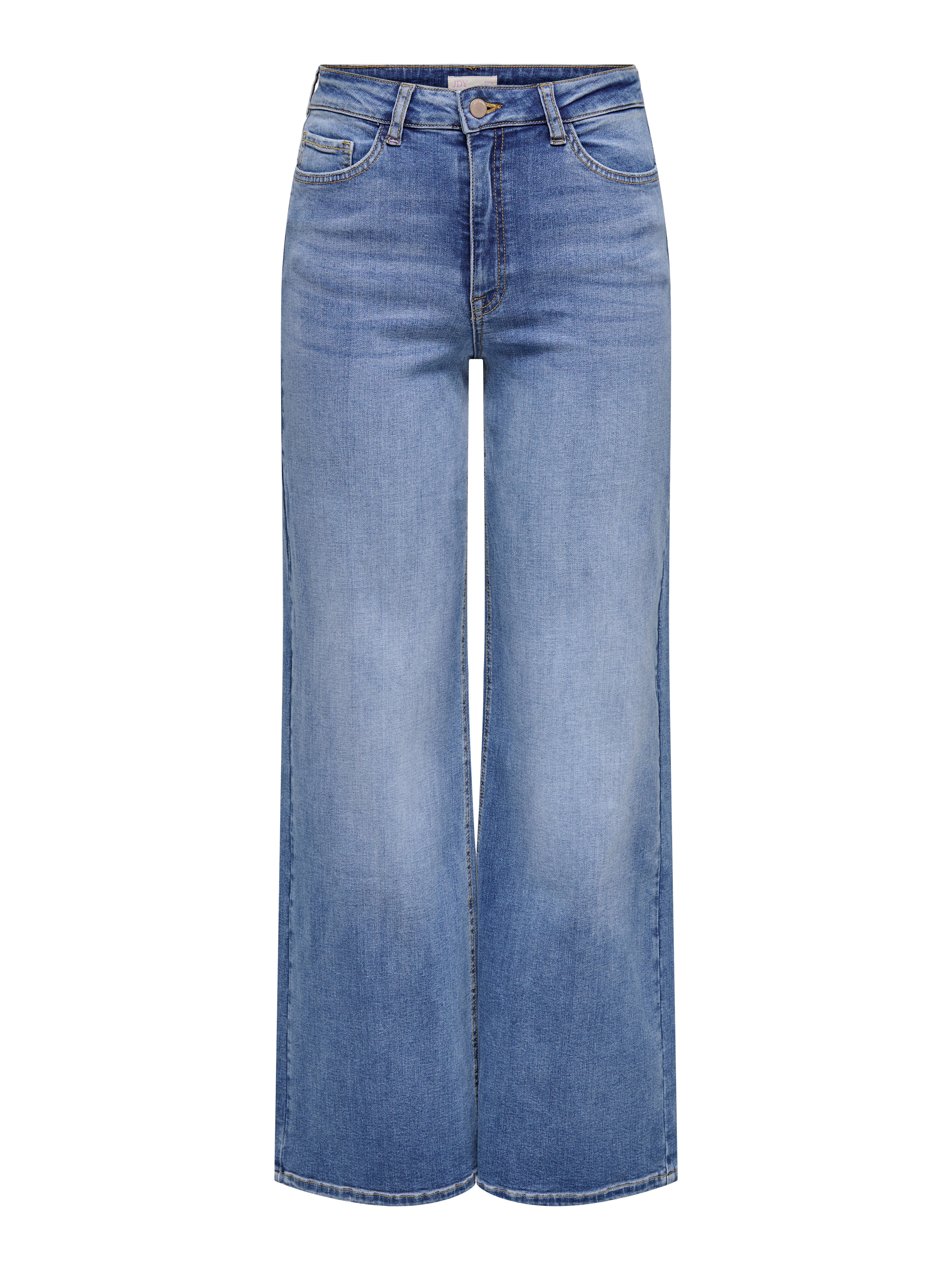 Jdyfelina-fina Hohe Taille Weiter Beinschnitt Jeans