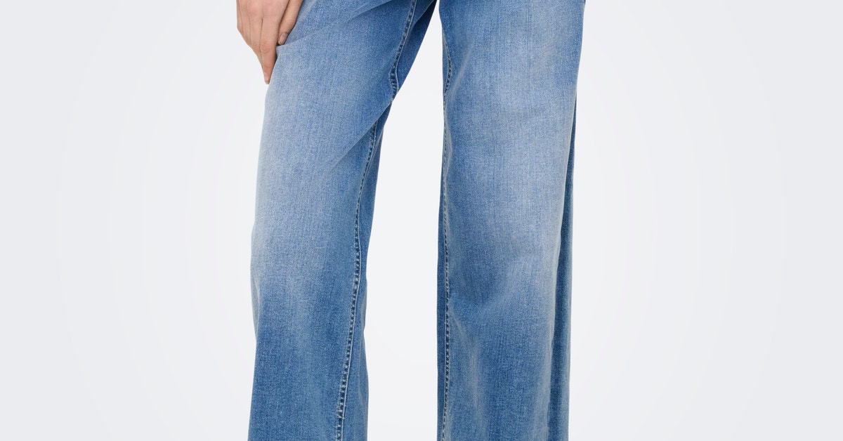 Nykaa Fashion Jdy Denim Jeans Buy JDY Grey Button Detail Wide Leg