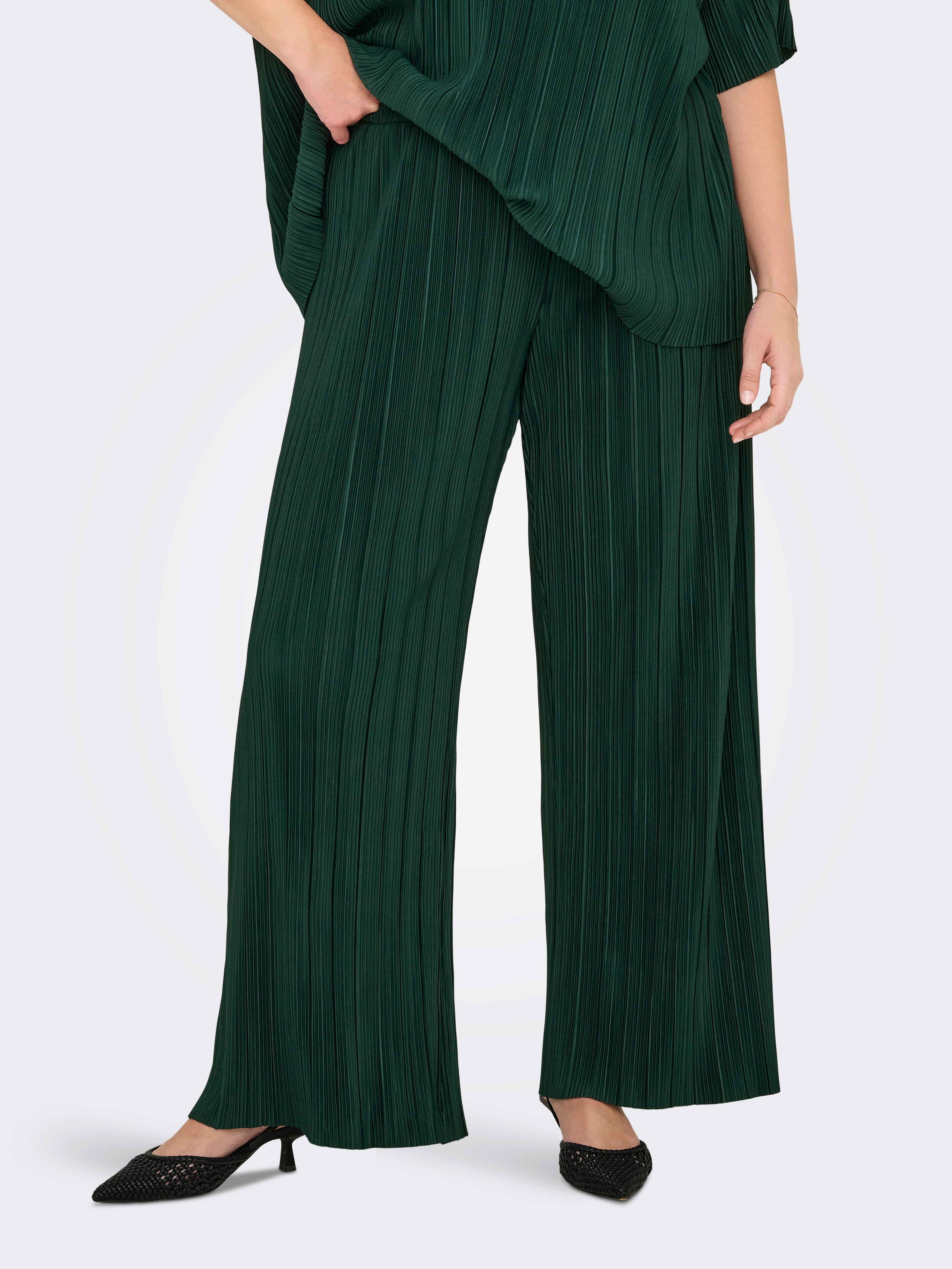 Carravenna Normal Geschnitten Plisseehose