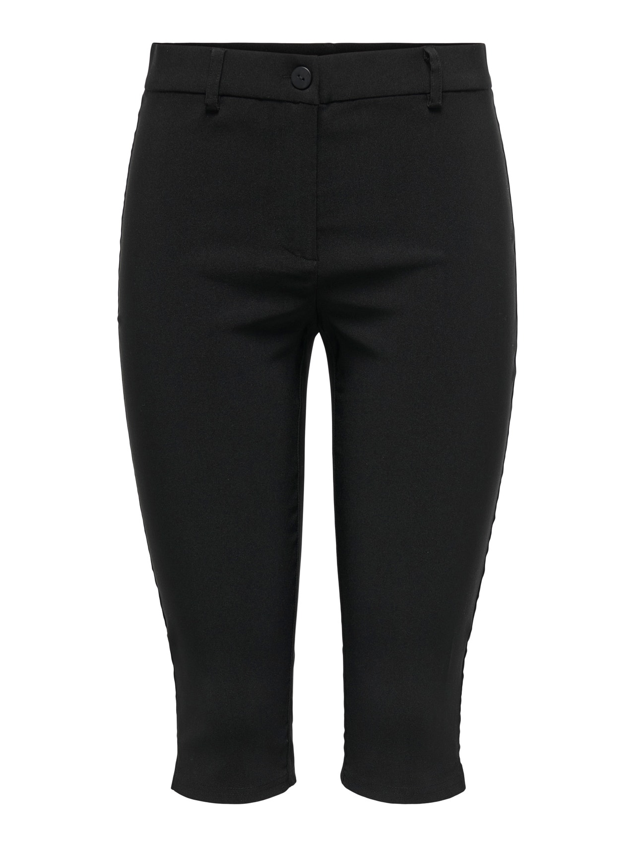 ONLY Regular Fit Mid waist Knee Trousers -Black - 15342332
