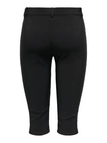 ONLY Regular Fit Mid waist Knee Trousers -Black - 15342332