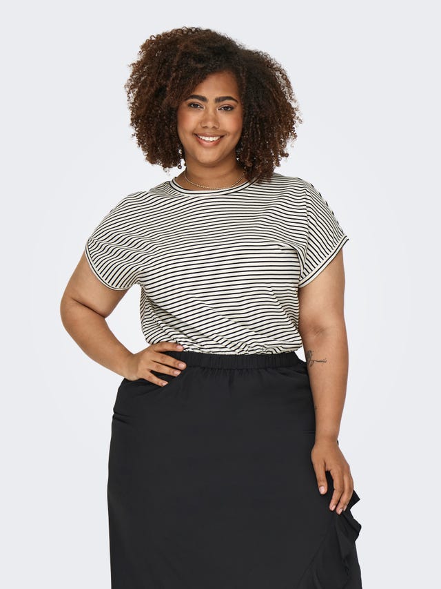 ONLY Curvy o-neck t-shirt - 15342372