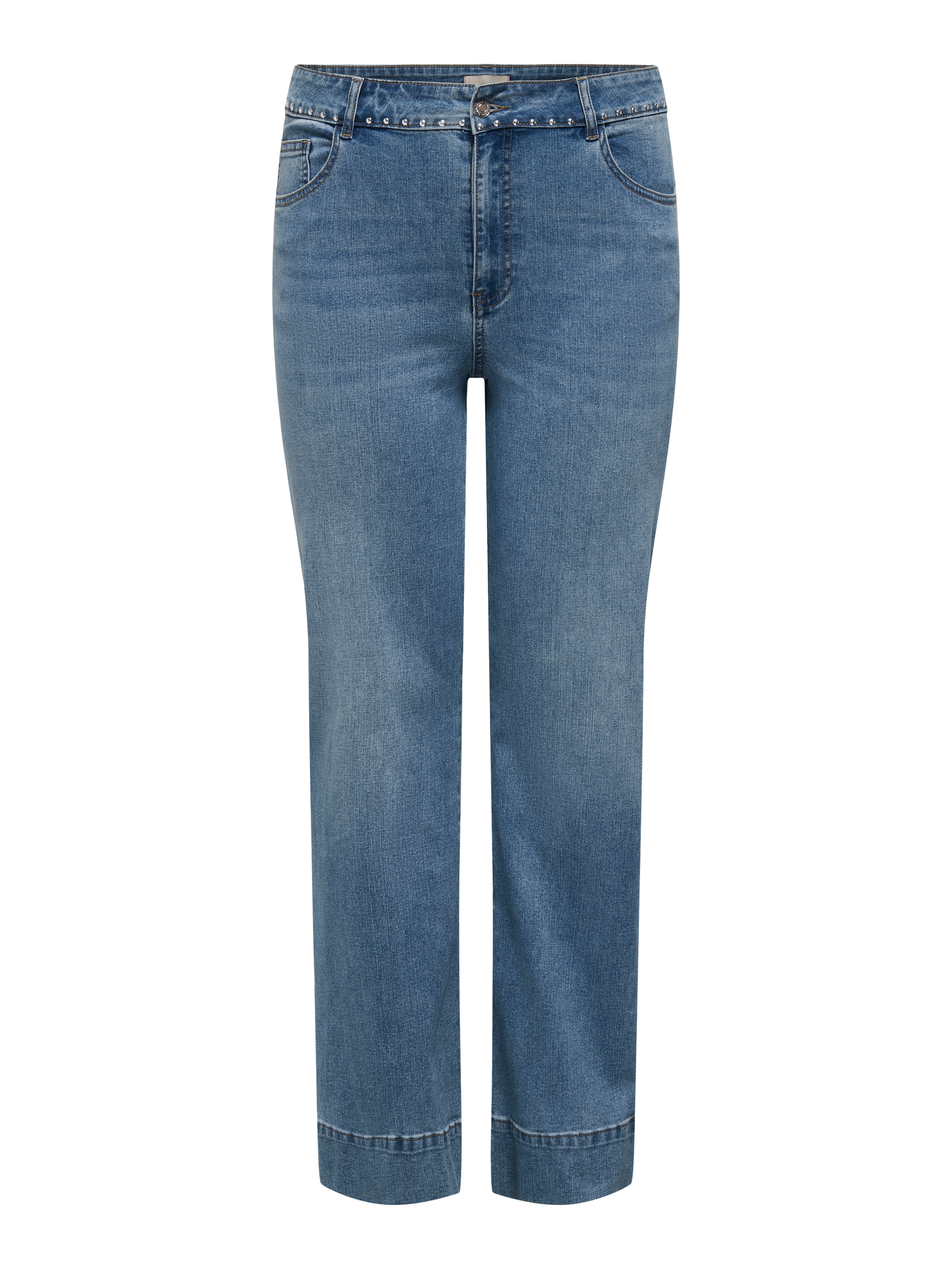 Thumbnail - Carjuicy Hohe Taille Weiter Beinschnitt Jeans