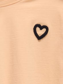 ONLY Čvrsto prianjanje Kvadratni vrat Ispuštena ramena Vrh -Caramel Cream - 15342443