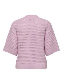 ONLY O-neck knitted top -Winsome Orchid - 15342482