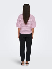 ONLY O-neck knitted top -Winsome Orchid - 15342482