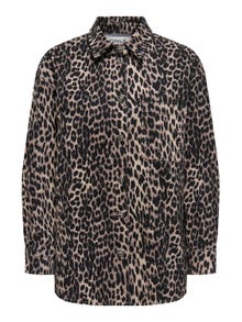 ONLY Leopard hemd -Black - 15342526