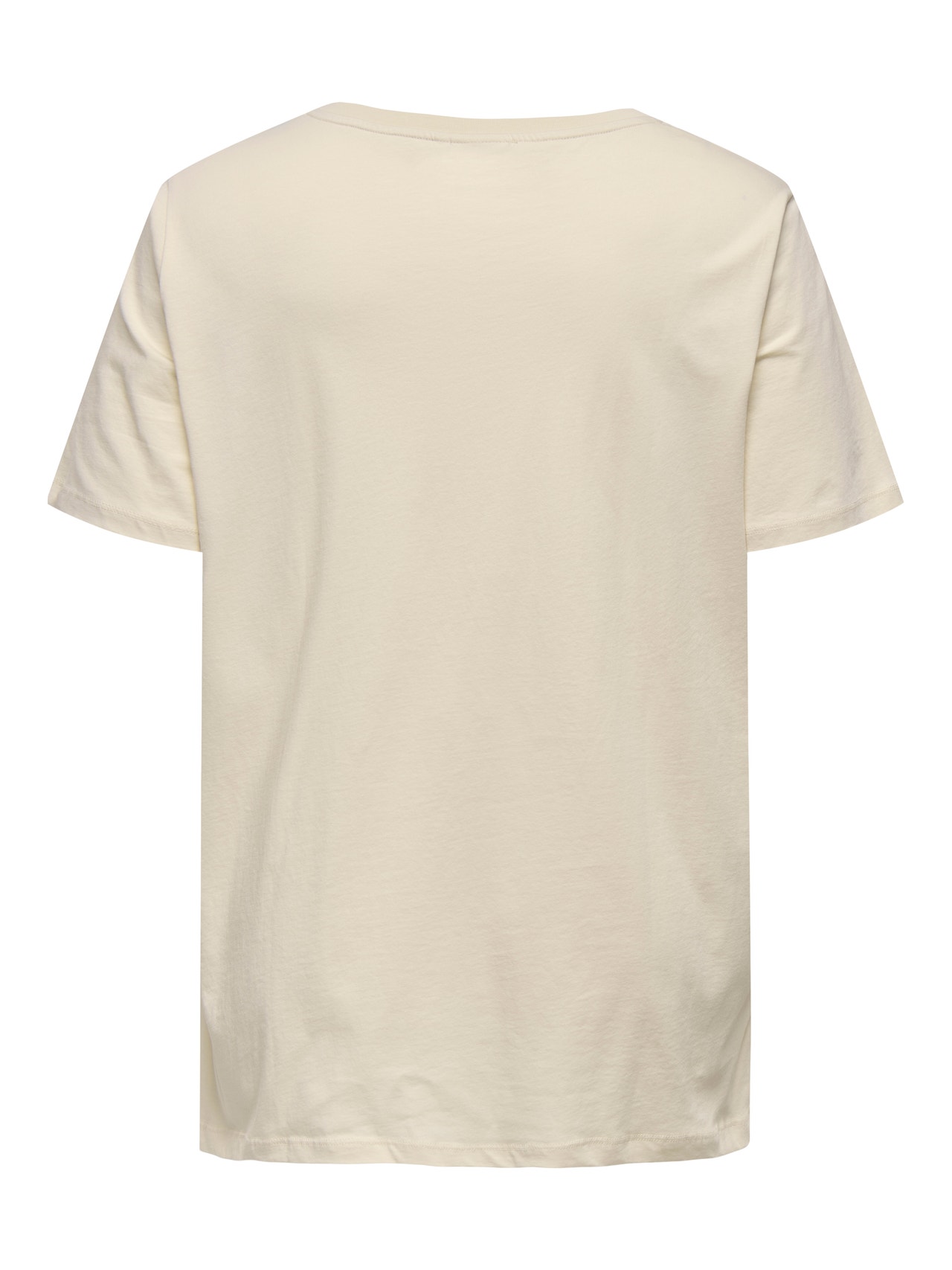 ONLY Oversized fit O-hals Curve T-shirts -Birch - 15342580