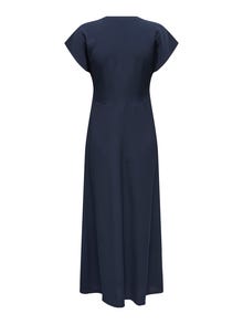ONLY Tavapärane lõige V-kaelus Pikk kleit -Night Sky - 15342655