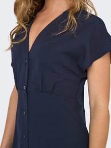 ONLY Tavapärane lõige V-kaelus Pikk kleit -Night Sky - 15342655