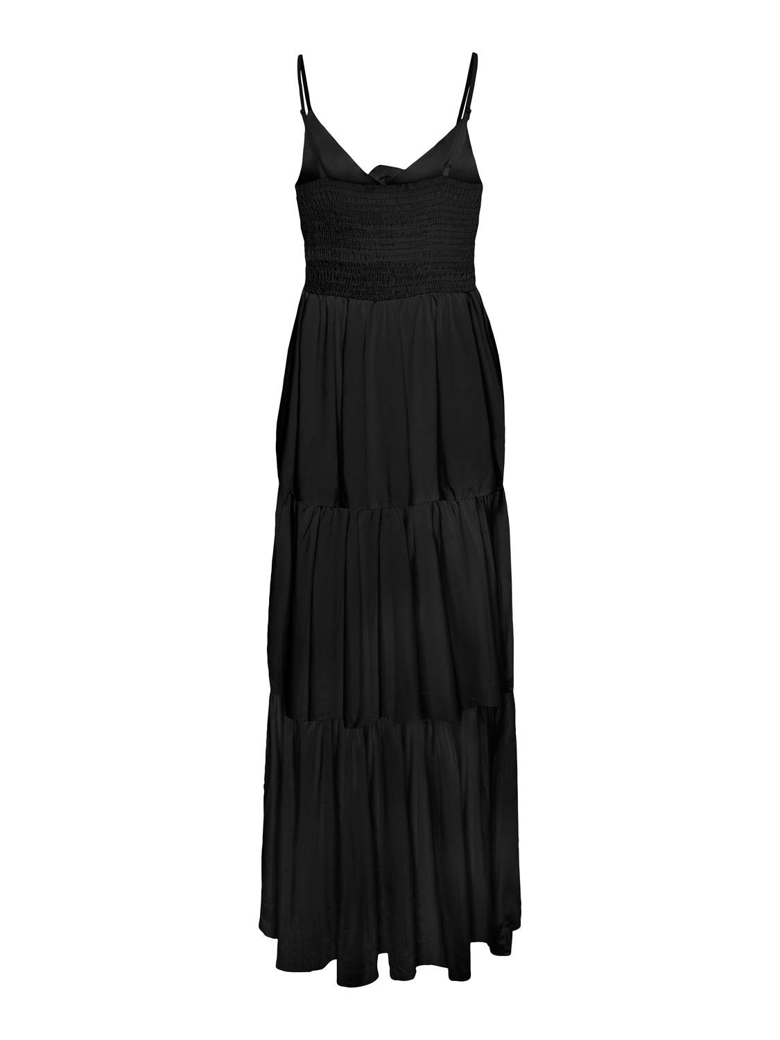 ONLY Regular fit O-hals Verstelbare bandjes Lange jurk -Black - 15342736