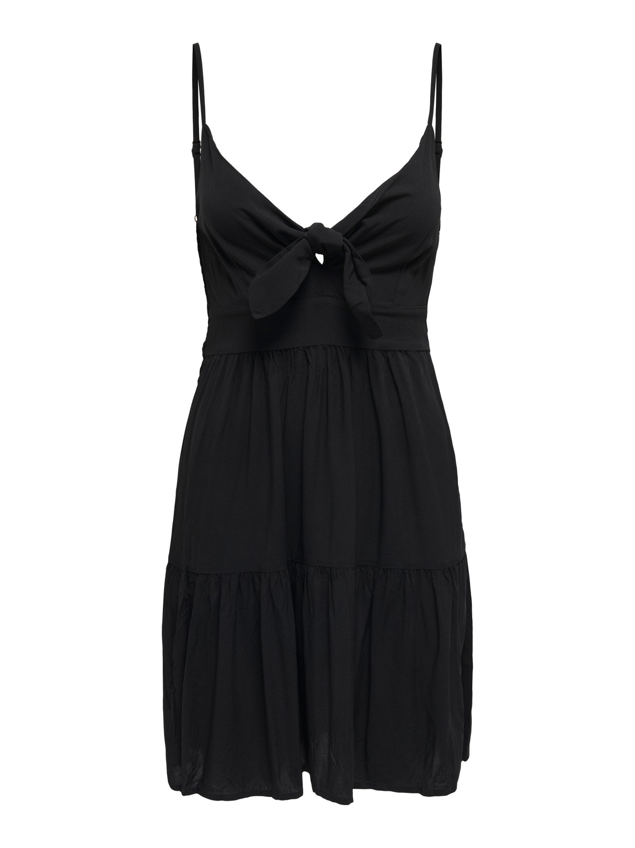 ONLY Regular Fit O-hals Justerbare stropper Lang kjole -Black - 15342739