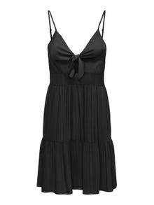 ONLY Regular fit O-hals Verstelbare bandjes Lange jurk -Black - 15342739