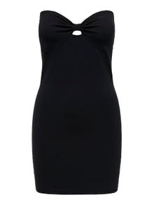 ONLY Regular fit Strapless Korte jurk -Black - 15342769