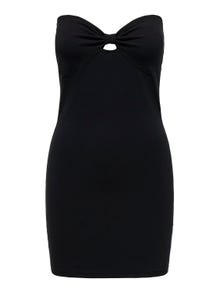 ONLY Regular Fit Strapless Short dress -Black - 15342769