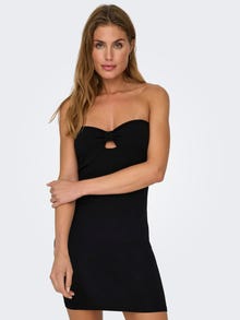 ONLY Regular Fit Strapless Short dress -Black - 15342769