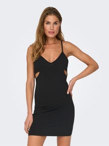 ONLY Regular Fit Strapless Short dress -Black - 15342771