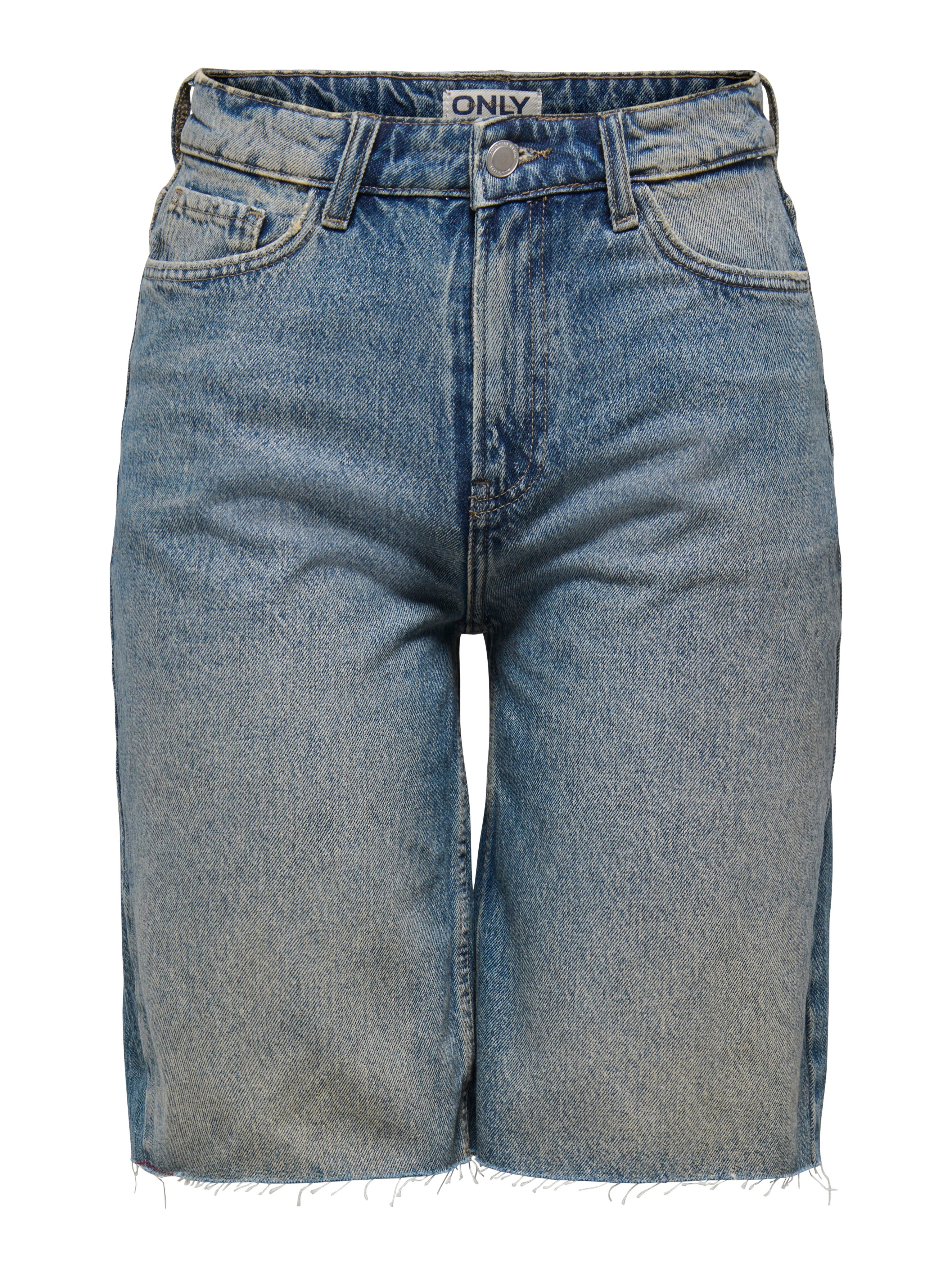 Thumbnail - Onlcaro Hohe Taille Locker Geschnitten Jeans-shorts