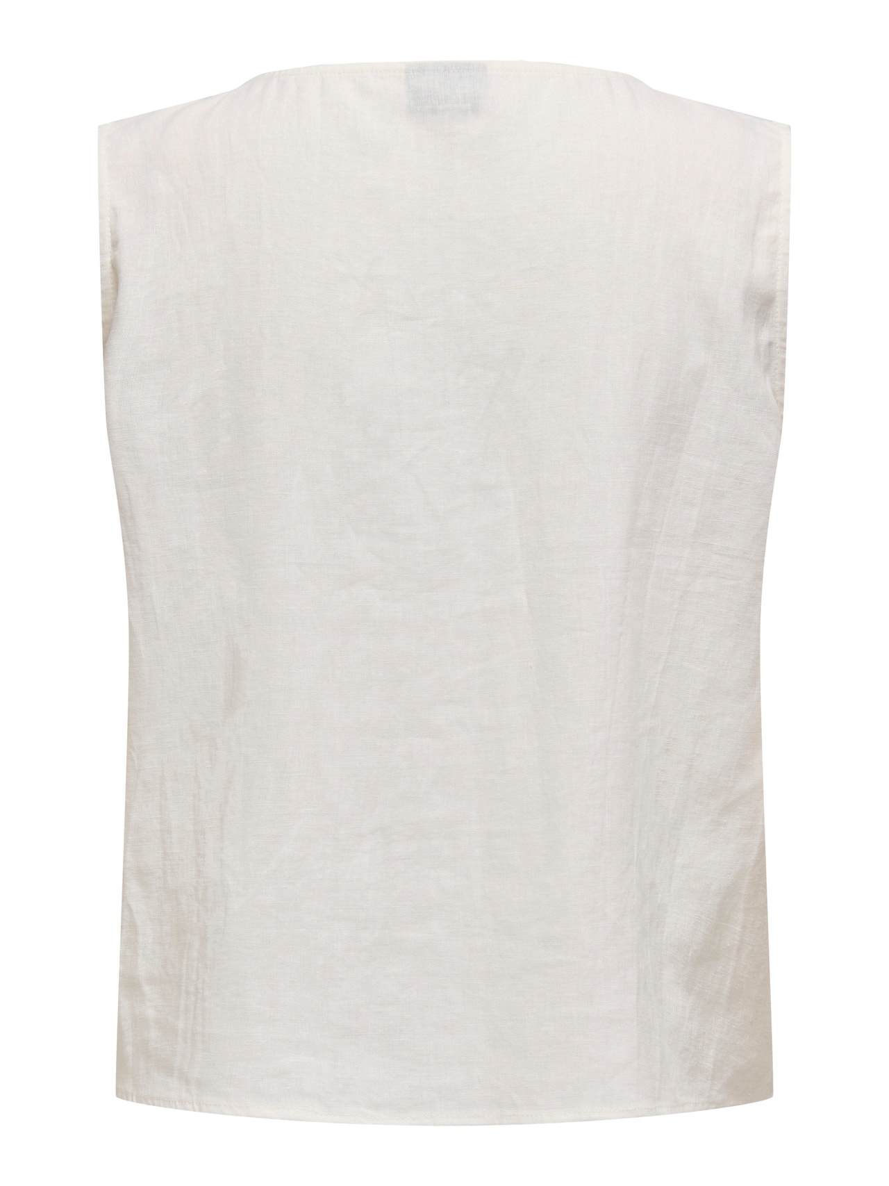 ONLY V-neck sleeveless top -Marshmallow - 15342971