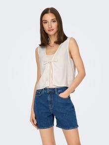 ONLY Regular fit V-Hals Top -Marshmallow - 15342971