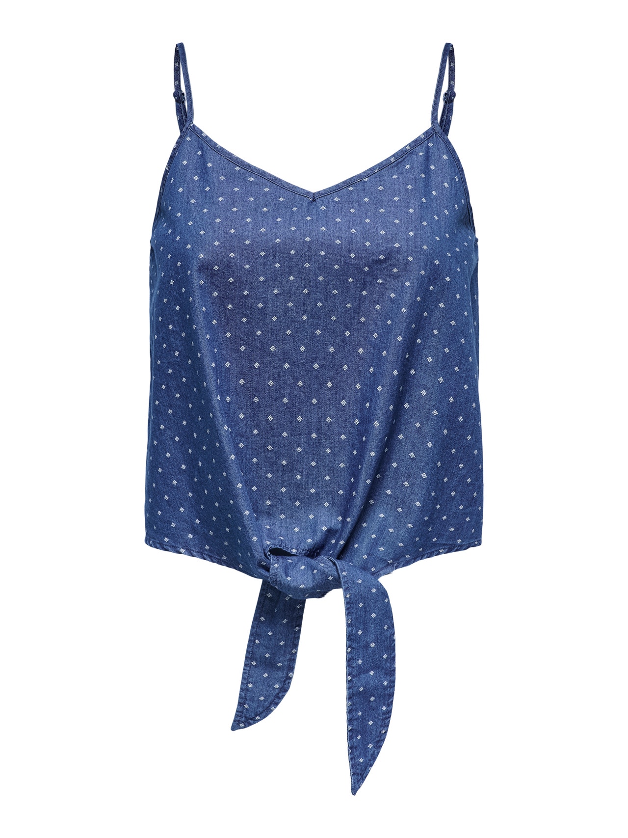 ONLY Tavapärane lõige V-kaelus Top -Medium Blue Denim - 15343004