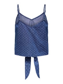 ONLY Tavapärane lõige V-kaelus Top -Medium Blue Denim - 15343004