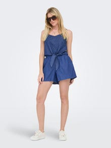 ONLY Tavapärane lõige V-kaelus Top -Medium Blue Denim - 15343004