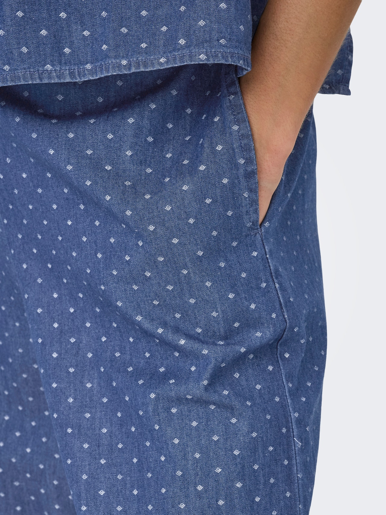 ONLY ONLNOVA Normal geschnitten Hose -Medium Blue Denim - 15343011