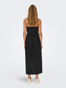 ONLY Regular Fit V-Neck Long dress -Black - 15343044