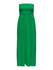 ONLY Normal geschnitten V-Ausschnitt Langes Kleid -Green Bee - 15343044
