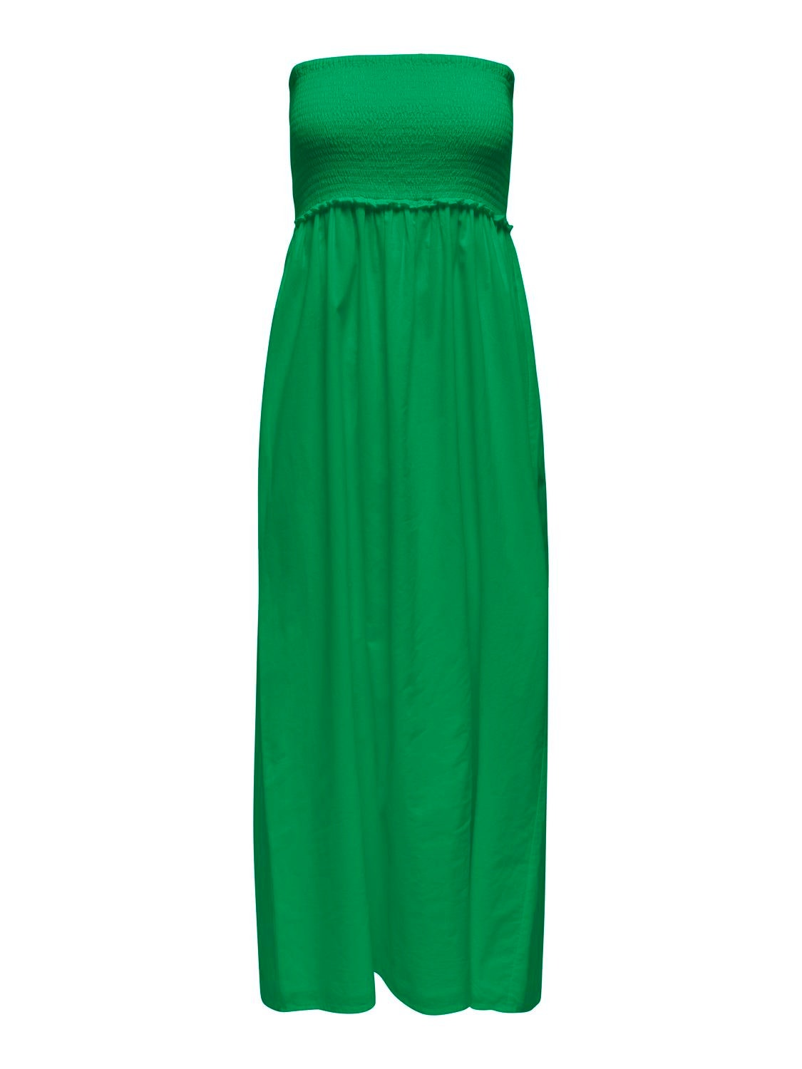 ONLY Vestido largo Corte regular Cuello en V -Green Bee - 15343044