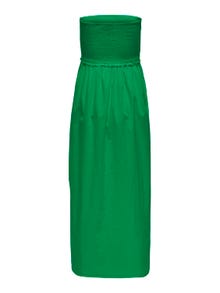 ONLY Regular Fit V-Neck Long dress -Green Bee - 15343044