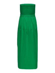 ONLY Vestido largo Corte regular Cuello en V -Green Bee - 15343044