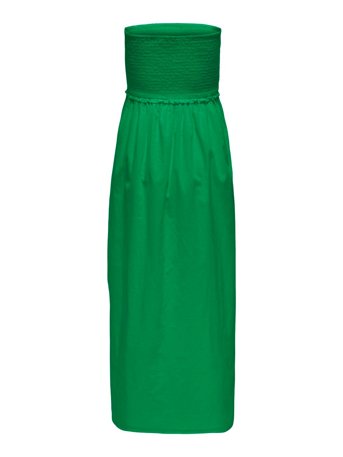 ONLY Vestido largo Corte regular Cuello en V -Green Bee - 15343044