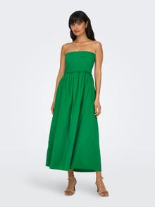 ONLY Vestido largo Corte regular Cuello en V -Green Bee - 15343044