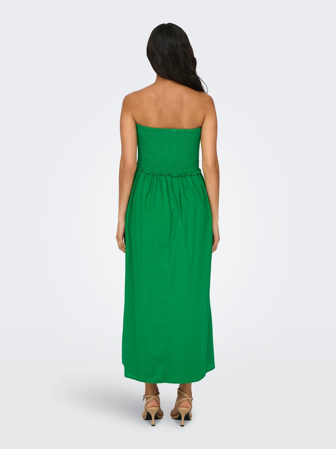 ONLY Normal geschnitten V-Ausschnitt Langes Kleid -Green Bee - 15343044