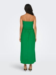 ONLY Strapless smock midi dress -Green Bee - 15343044