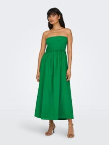 ONLY Normal geschnitten V-Ausschnitt Langes Kleid -Green Bee - 15343044