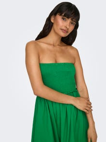 ONLY Normal geschnitten V-Ausschnitt Langes Kleid -Green Bee - 15343044