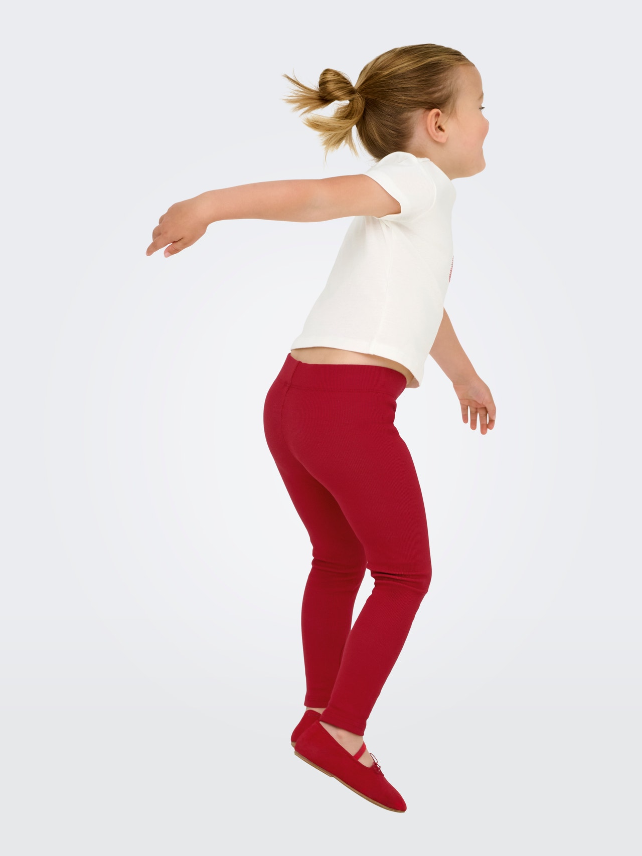 ONLY KMGTRINNY Tight Fit Legíny -Equestrian Red - 15343150