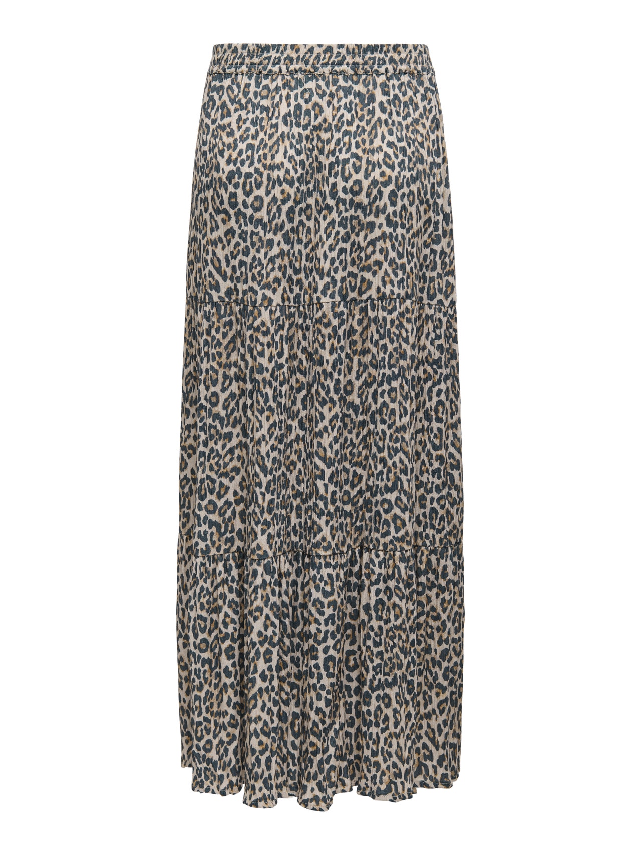 ONLY Long skirt with leopard print -Pumice Stone - 15343230