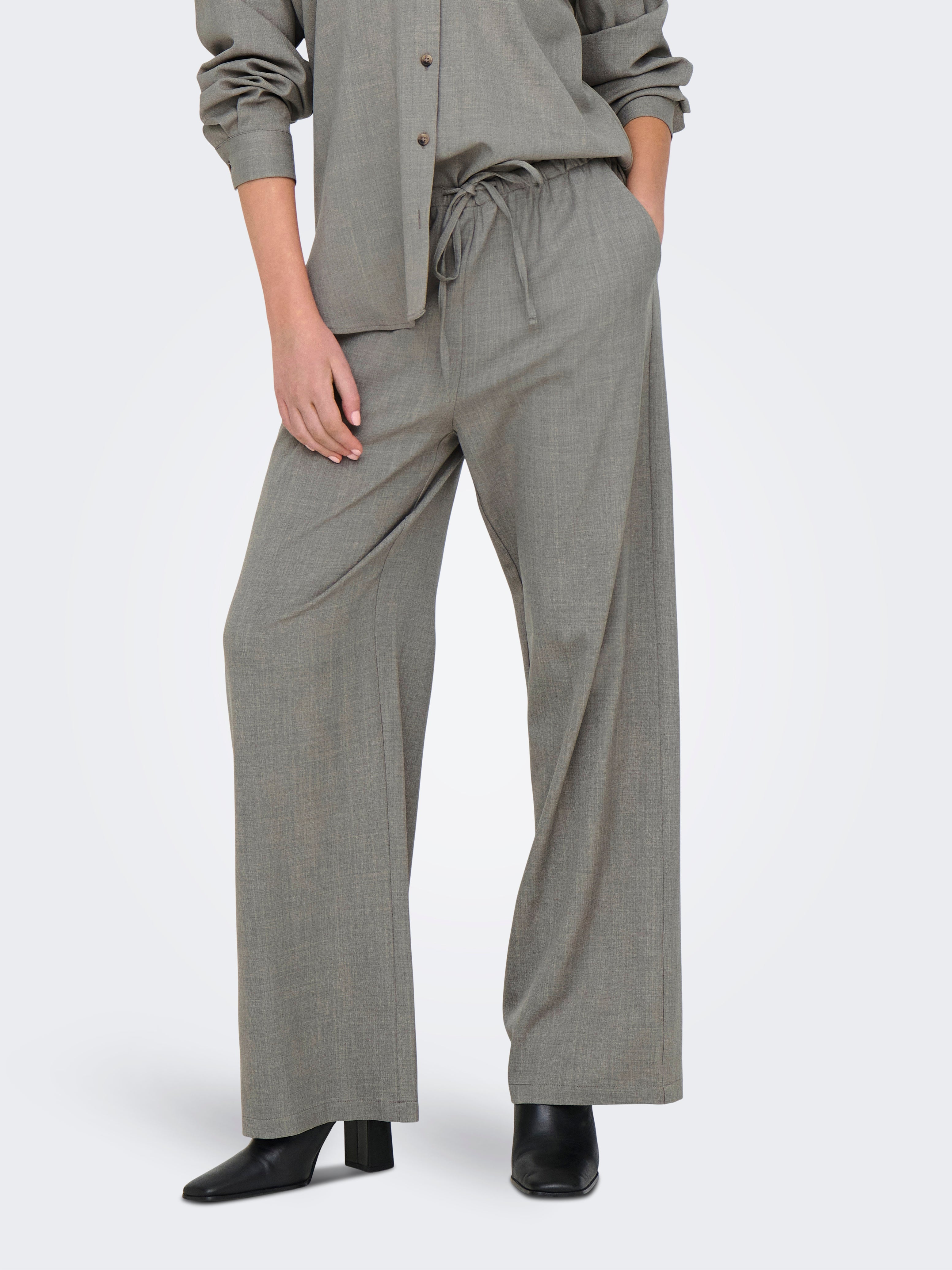Jdynina Weiter Beinschnitt Hose Mit Weitem Beinschnitt